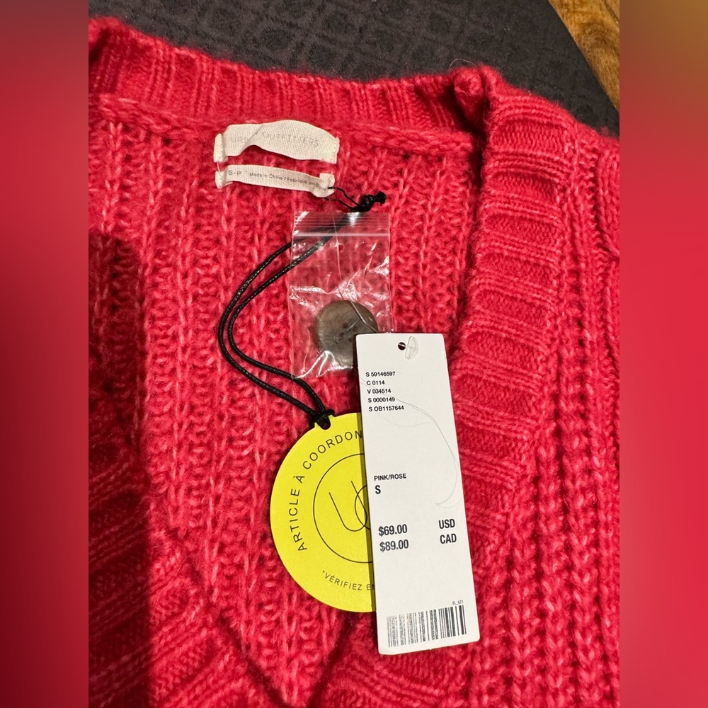 Urban Outfitters Rose Knit Sweater